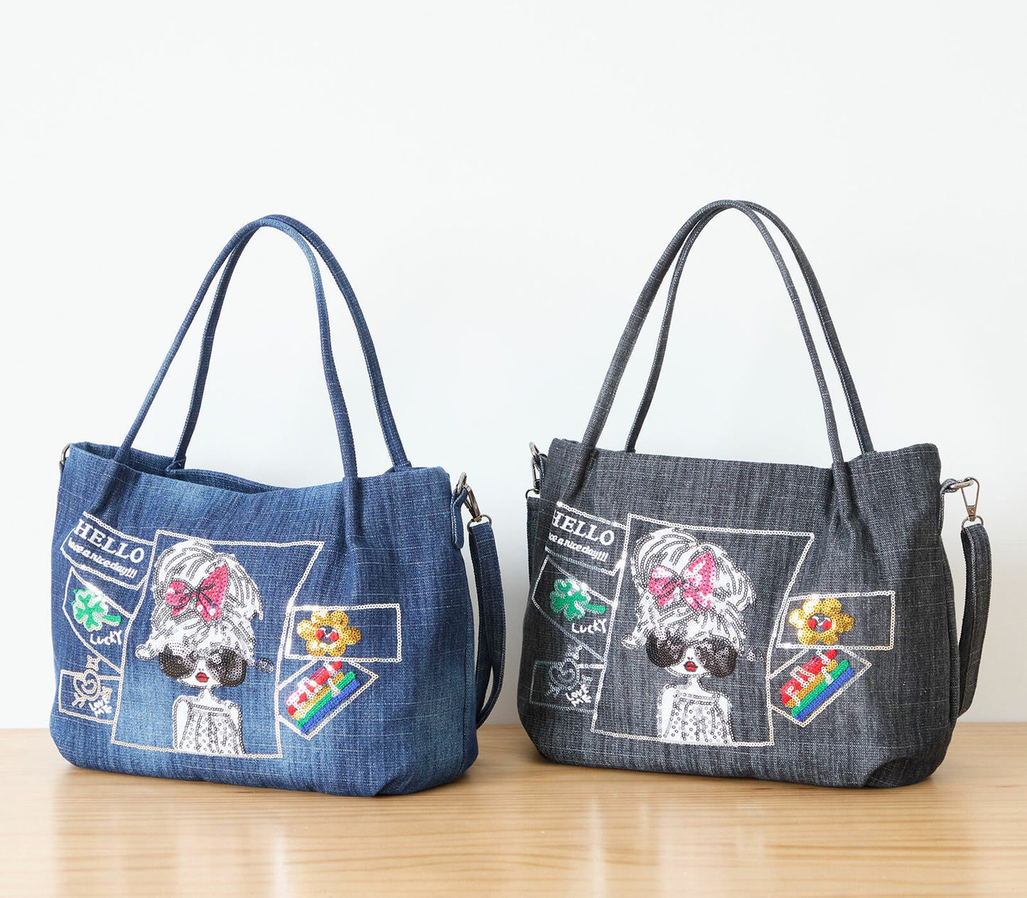 2wayデニムトートバッグ(2色展開)