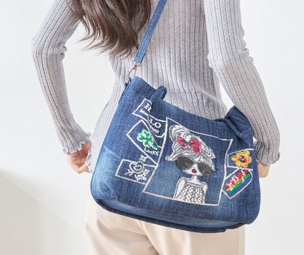 2wayデニムトートバッグ(2色展開)