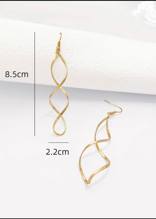 goldスパイラルピアス