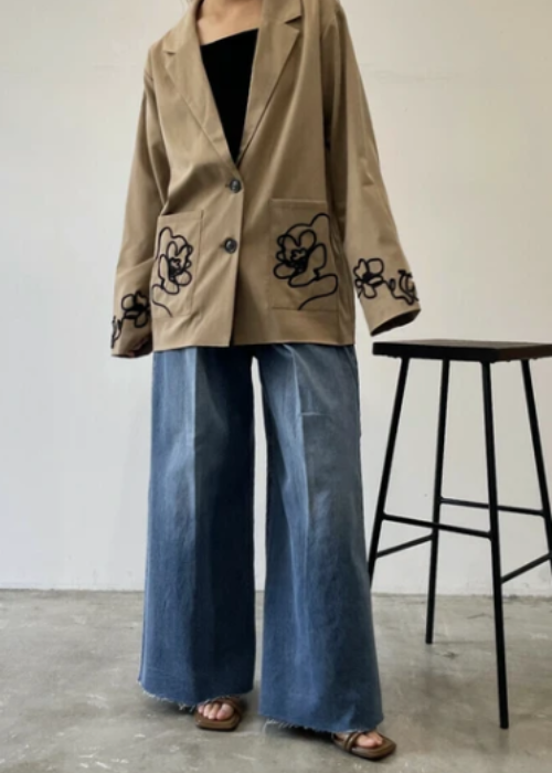 TRツイルコード・刺繍ジャケット