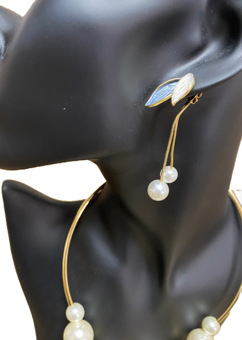 2wayリーフ・パールピアス