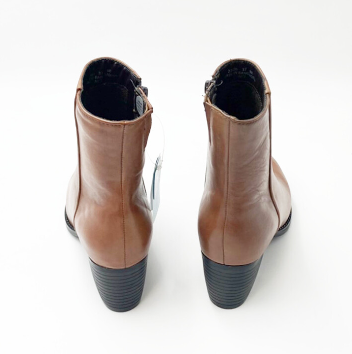 撥水レザープレーンブーツ (本革)