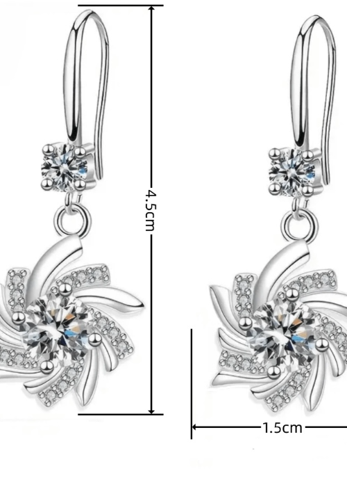 Snowflake earrings
