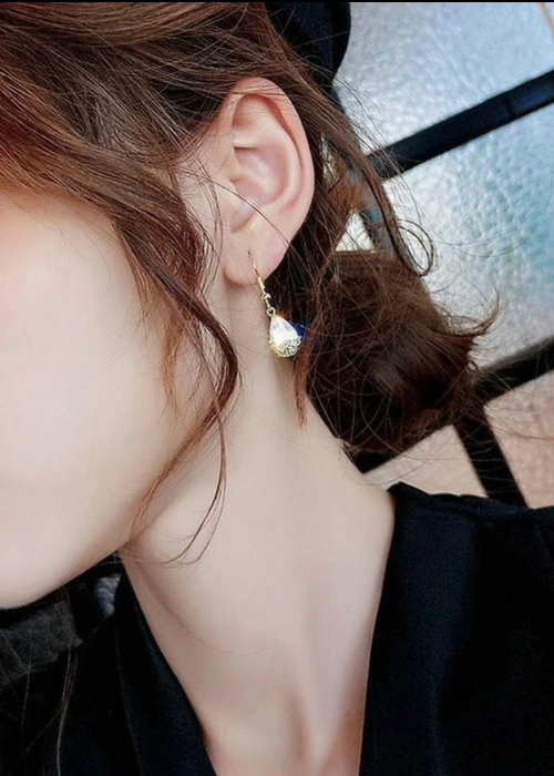 ウォータードロップ・ピアス(gold)