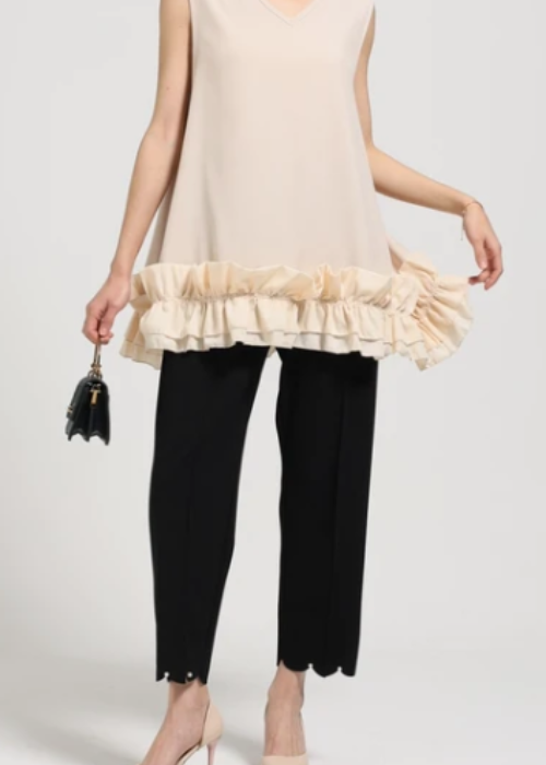 Flared Sleeveless Tunic