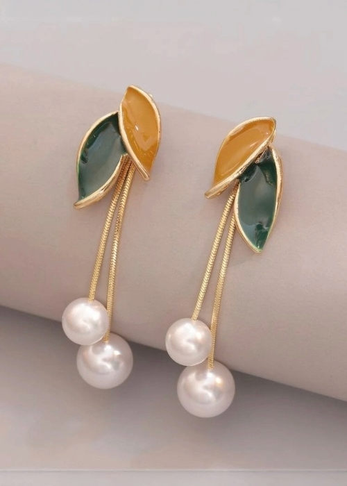 2wayリーフ・パールピアス