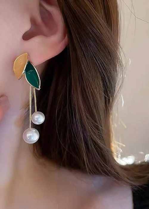 2wayリーフ・パールピアス