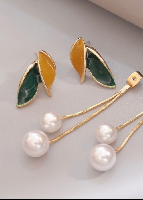 2wayリーフ・パールピアス
