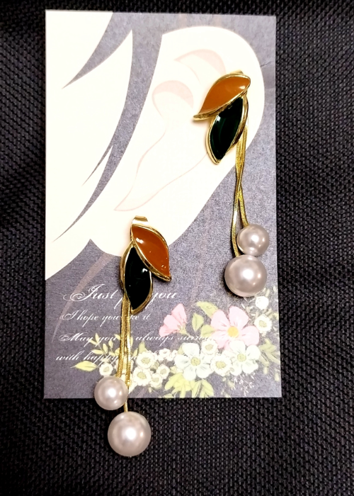 2wayリーフ・パールピアス
