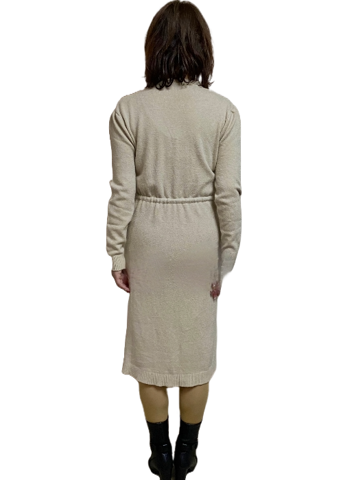 キーネックニットワンピース