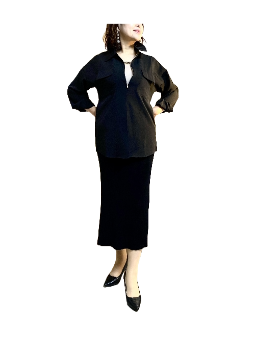 ロングニットスカート
