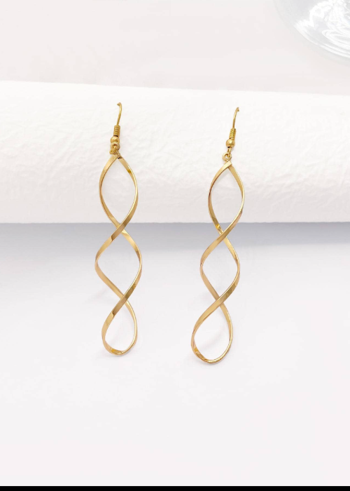 goldスパイラルピアス