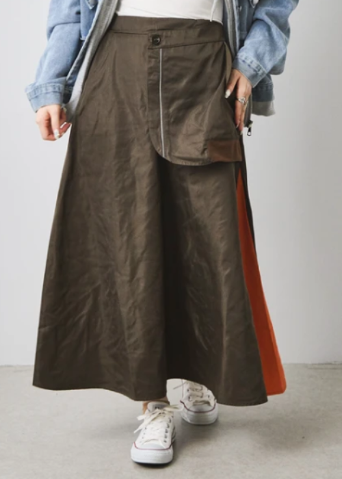 アシンメトリーカーゴスカート