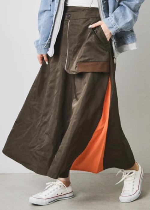 アシンメトリーカーゴスカート