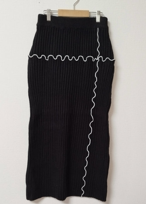 メロウ配色クルーネックニット・セットアップ