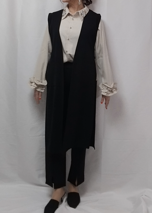 オケージョンロングジレパンツセットアップ