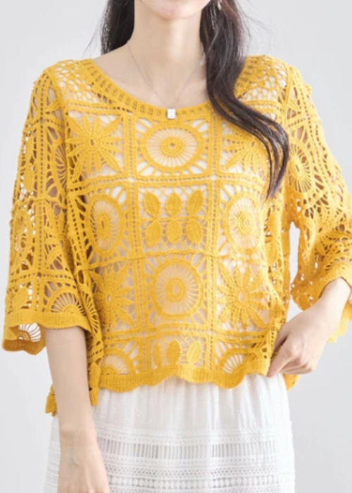 【美品】ERMANNO SCERVINO コットン レースセーター伊製 CATEGORY エルマノシェルビーノ ERMANNO SCERVINO | YOKOAUNTY