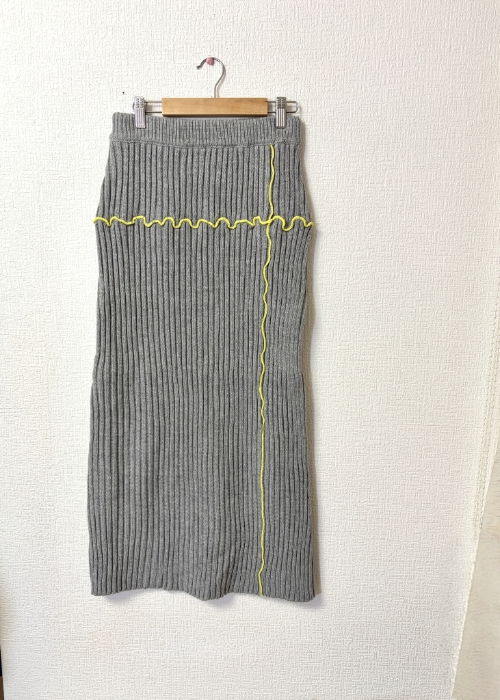 メロウ配色クルーネックニット・セットアップ