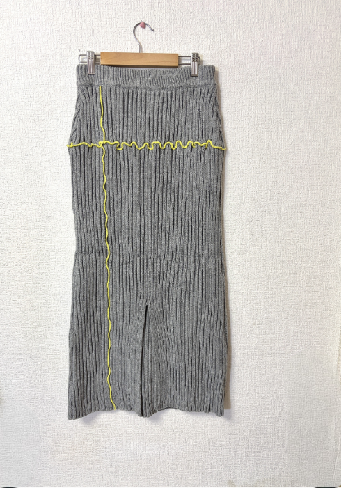 メロウ配色クルーネックニット・セットアップ