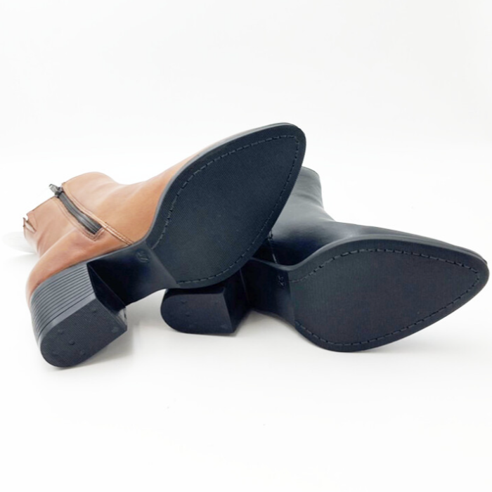 撥水レザープレーンブーツ (本革）