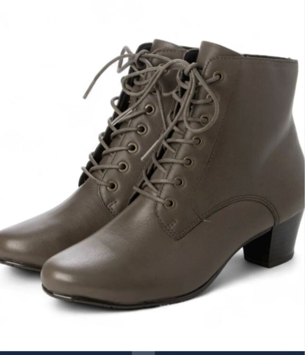 撥水レザーレースアップブーツ ・本革