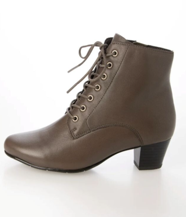 撥水レザーレースアップブーツ ・本革