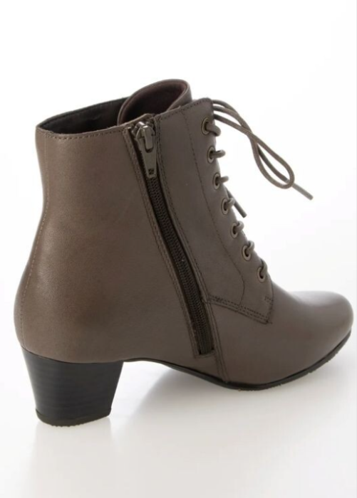 撥水レザーレースアップブーツ ・本革