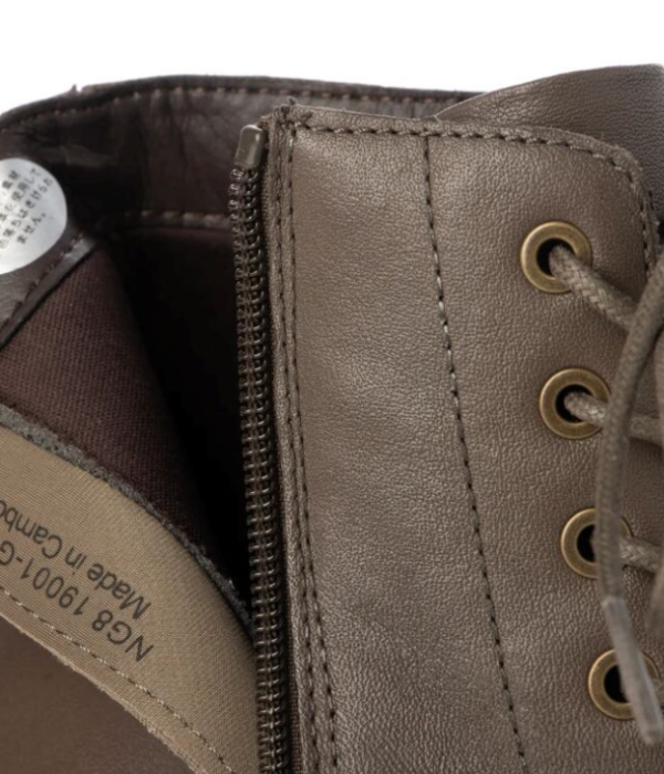 撥水レザーレースアップブーツ ・本革