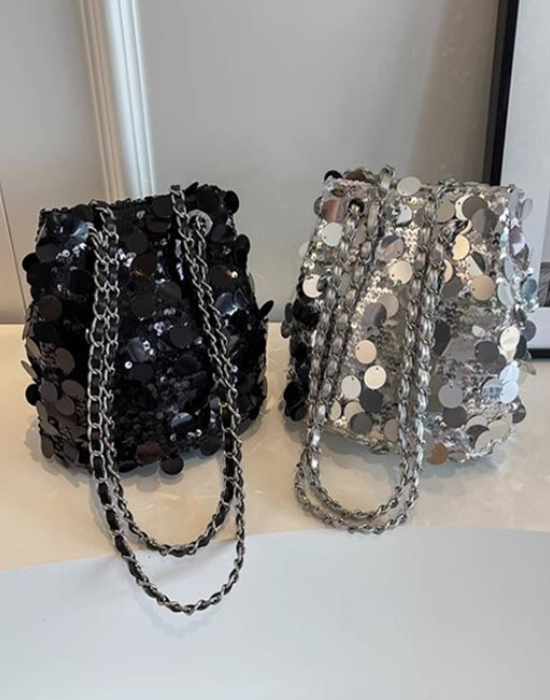 キラキラ・スパンコールチェーンポシェット