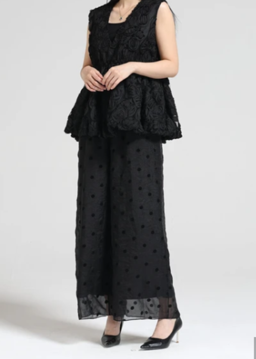 フロッキードットシアーパンツ