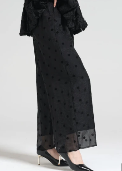 フロッキードットシアーパンツ