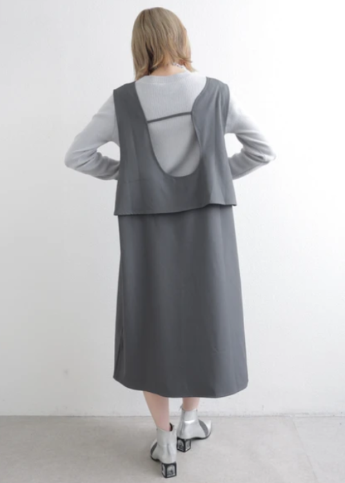 ベスト風ワンピース