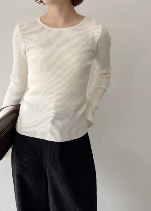 クール袖釦付きフレアスリーブプルオーバー