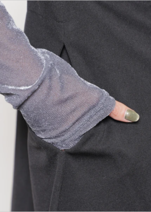 トレンチ風ジャンバースカート