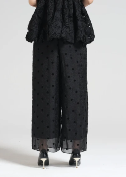 フロッキードットシアーパンツ