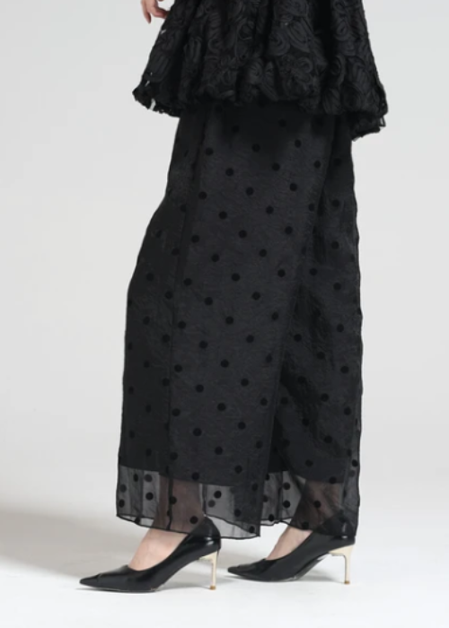 フロッキードットシアーパンツ