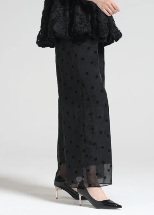 フロッキードットシアーパンツ