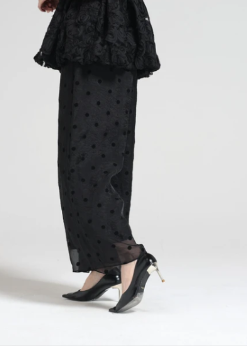 フロッキードットシアーパンツ