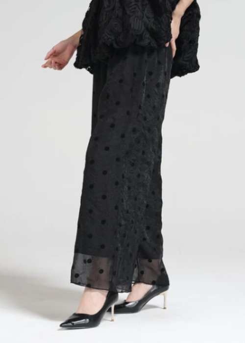 フロッキードットシアーパンツ