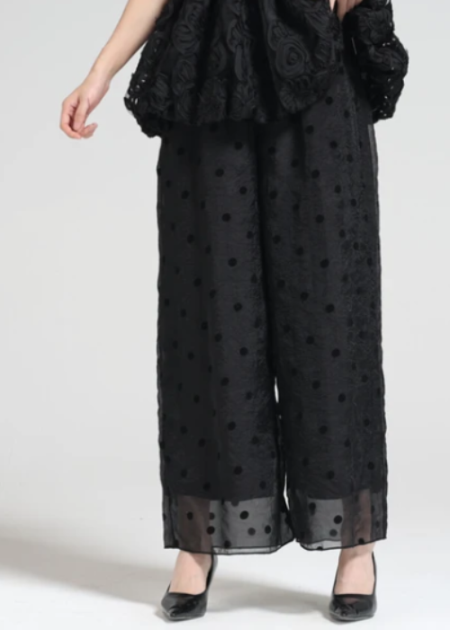 フロッキードットシアーパンツ