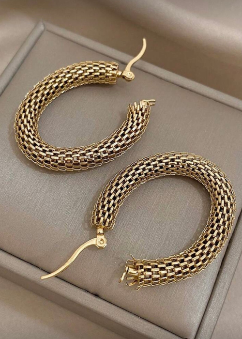 goldフープピアス