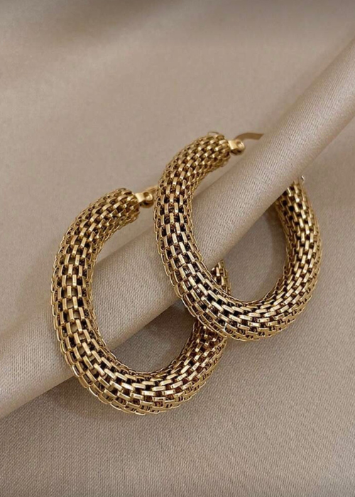 goldフープピアス