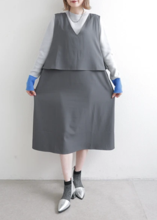 ベスト風ワンピース