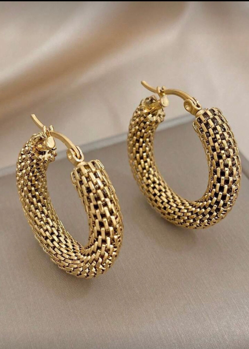 goldフープピアス