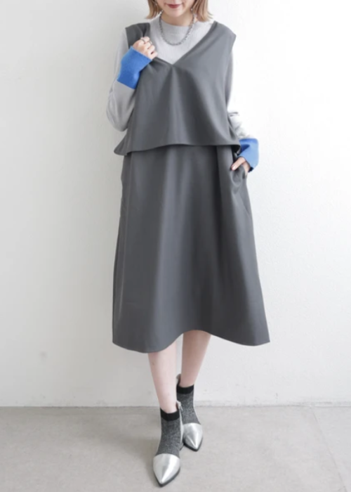 ベスト風ワンピース