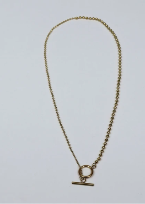 サージカルアシンメトリーネックレス（アレルギー対応）