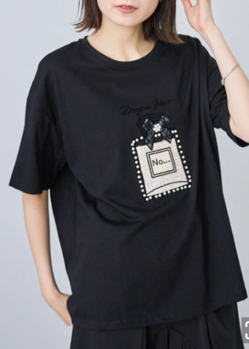 パヒュームパールデコデザインTシャツ