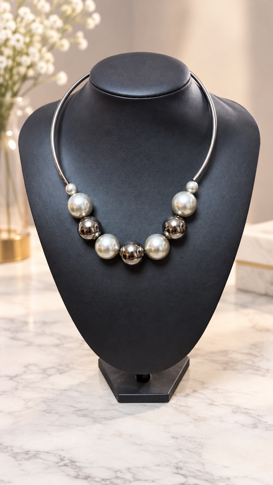 仿珍珠歐米茄項鍊