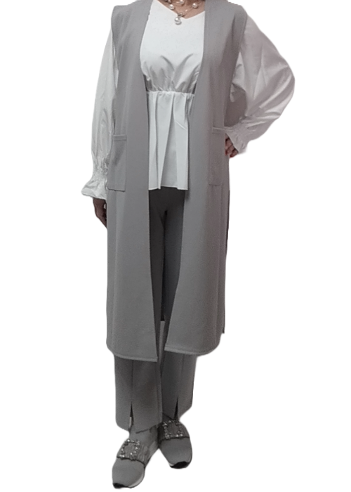 オケージョンロングジレパンツセットアップ